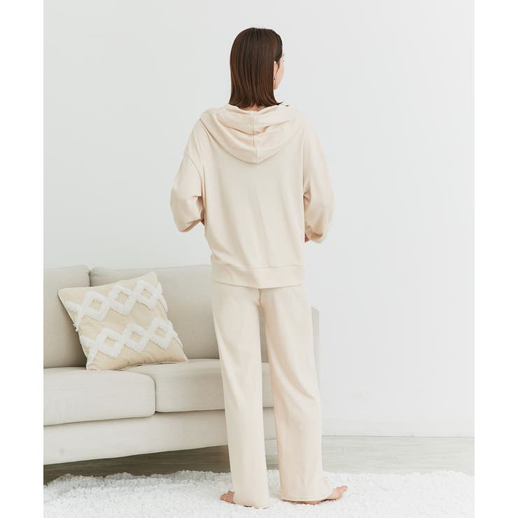 スムースダブルジップパーカールームウェア	 | ad thie | 詳細画像23 