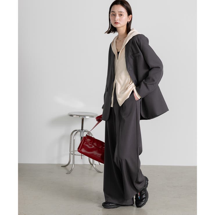 スムースダブルジップパーカールームウェア	 | ad thie | 詳細画像32 