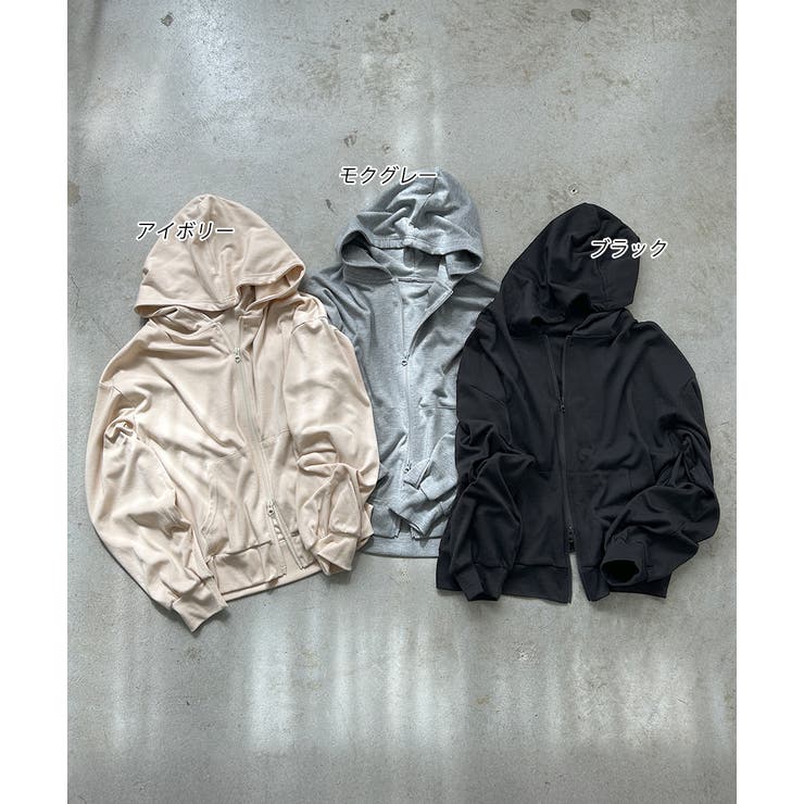 スムースダブルジップパーカールームウェア	 | ad thie | 詳細画像38 