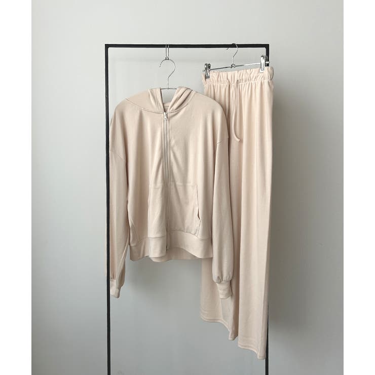 スムースダブルジップパーカールームウェア	 | ad thie | 詳細画像39 