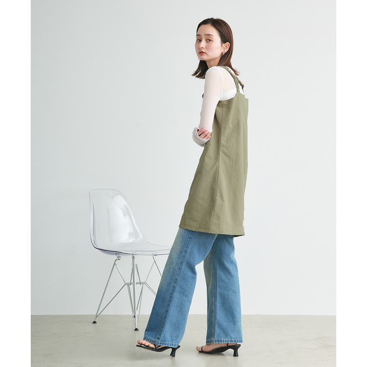 ナイロンダブルジップミニワンピース | ad thie | 詳細画像35 