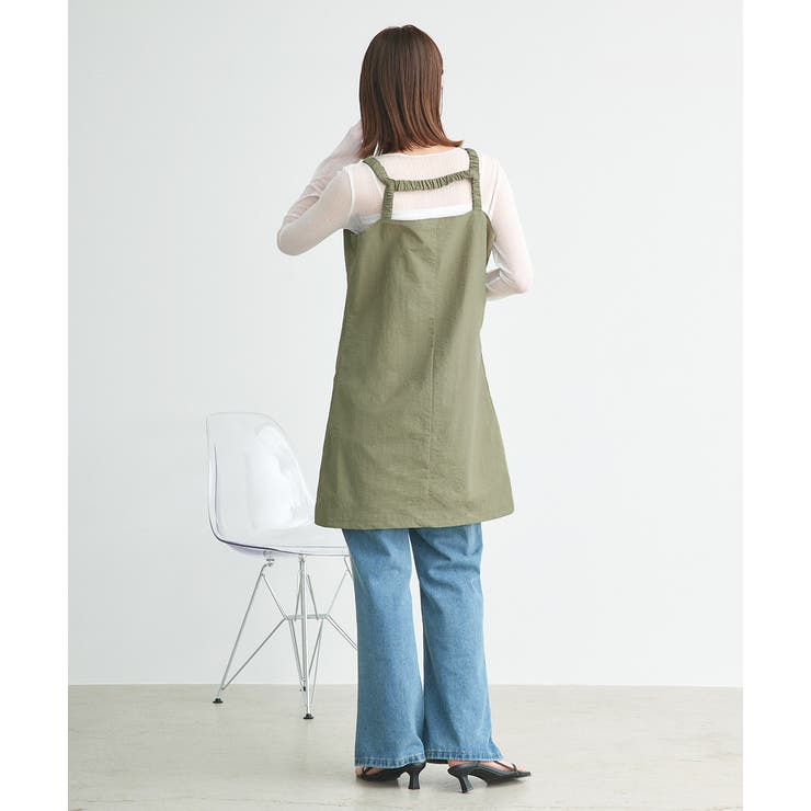 ナイロンダブルジップミニワンピース | ad thie | 詳細画像36 