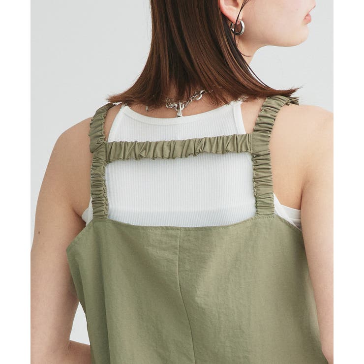 ナイロンダブルジップミニワンピース | ad thie | 詳細画像46 