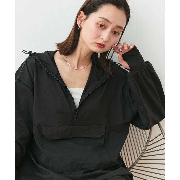 UVカットラッシュガード ハーフジップアノラックパーカー | ad thie | 詳細画像21 