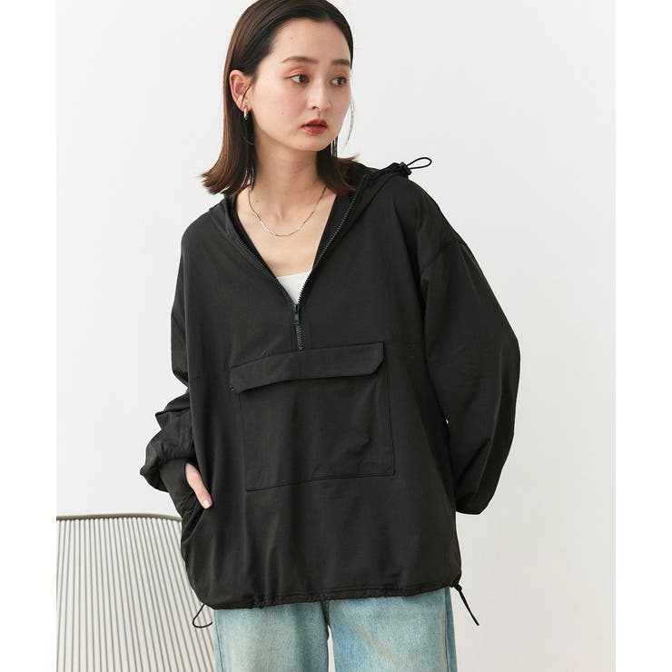 UVカットラッシュガード ハーフジップアノラックパーカー | ad thie | 詳細画像24 