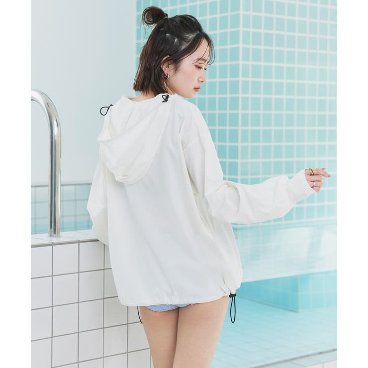 UVカットラッシュガード ハーフジップアノラックパーカー | ad thie | 詳細画像30 