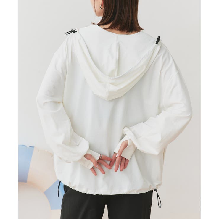 UVカットラッシュガード ハーフジップアノラックパーカー | ad thie | 詳細画像50 