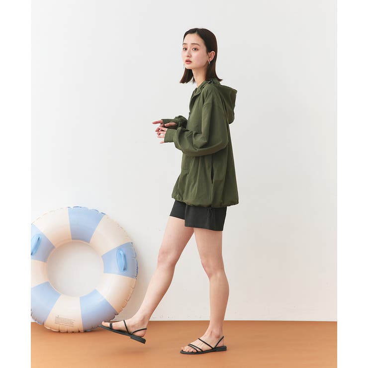 UVカットラッシュガード ハーフジップアノラックパーカー | ad thie | 詳細画像56 