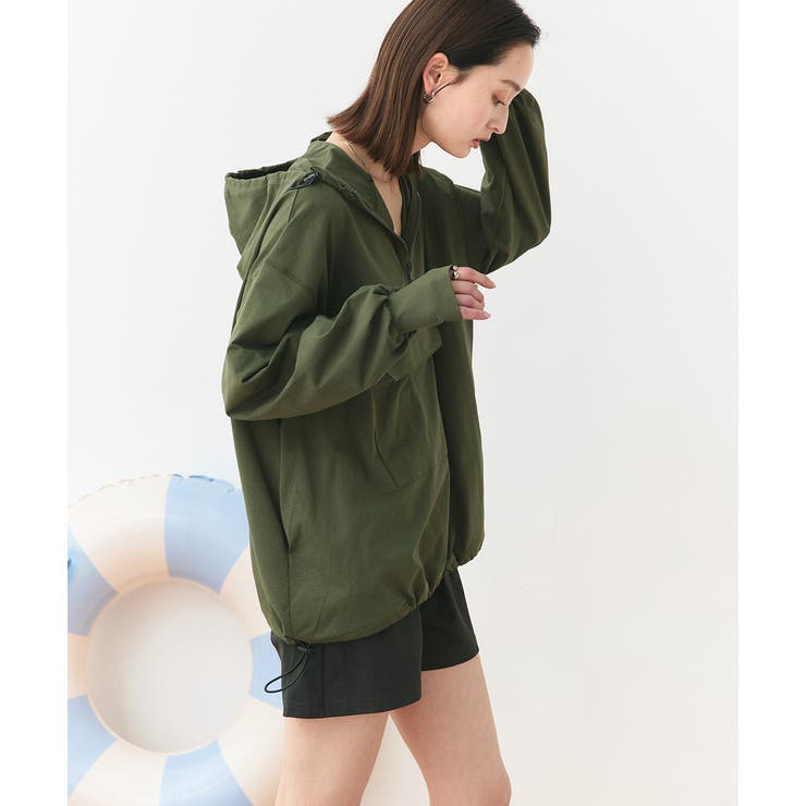 UVカットラッシュガード ハーフジップアノラックパーカー | ad thie | 詳細画像60 