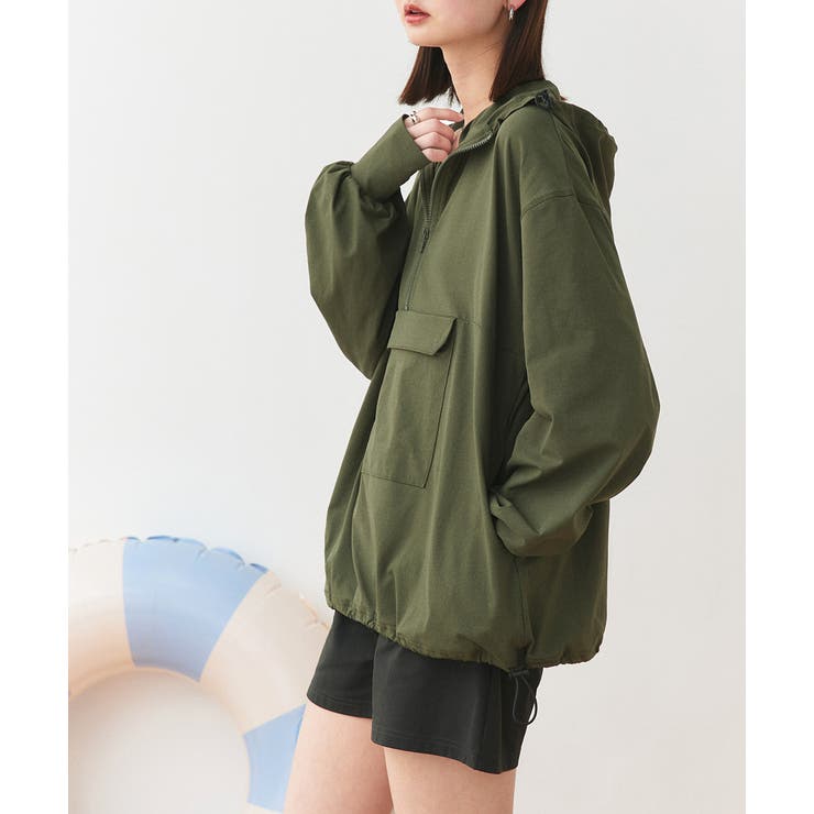 UVカットラッシュガード ハーフジップアノラックパーカー | ad thie | 詳細画像64 