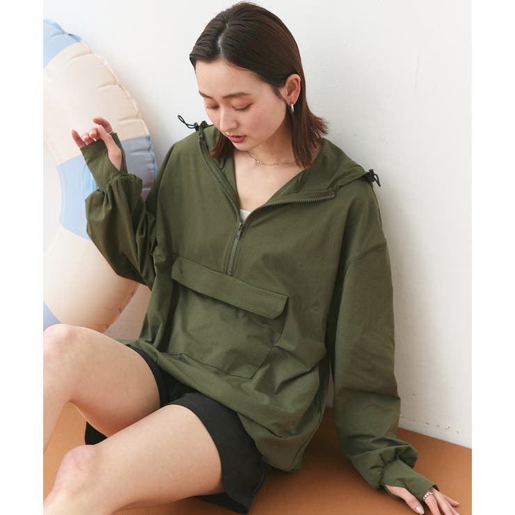 UVカットラッシュガード ハーフジップアノラックパーカー | ad thie | 詳細画像68 