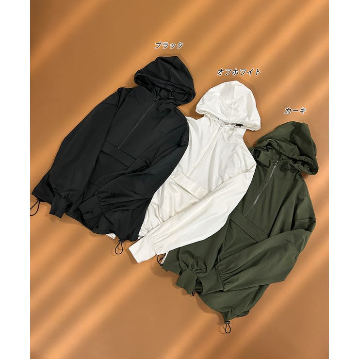 UVカットラッシュガード ハーフジップアノラックパーカー | ad thie | 詳細画像76 