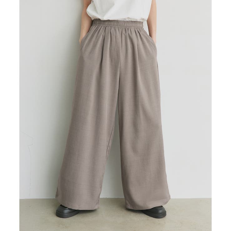 フロントタックイージーワイドパンツ | ad thie | 詳細画像12 