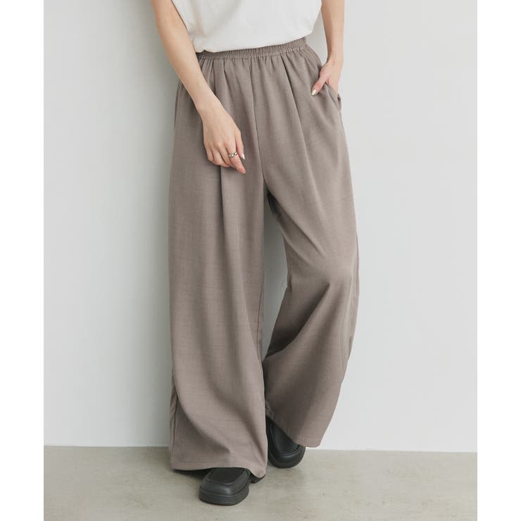 フロントタックイージーワイドパンツ | ad thie | 詳細画像14 