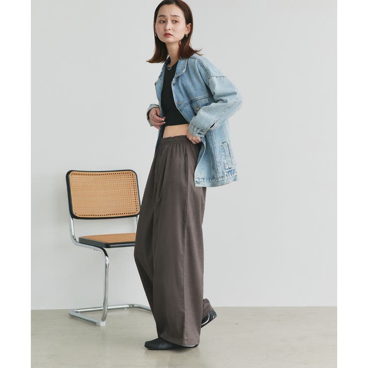 フロントタックイージーワイドパンツ | ad thie | 詳細画像16 