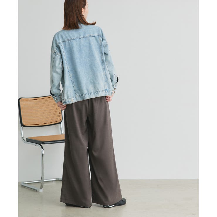 フロントタックイージーワイドパンツ | ad thie | 詳細画像17 