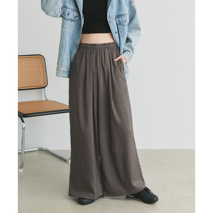 フロントタックイージーワイドパンツ | ad thie | 詳細画像18 