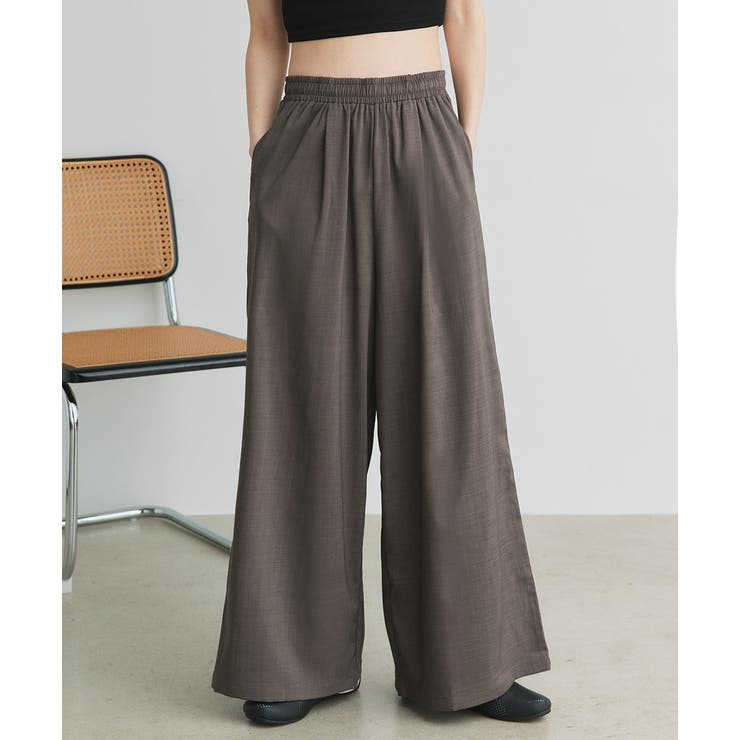 フロントタックイージーワイドパンツ | ad thie | 詳細画像19 