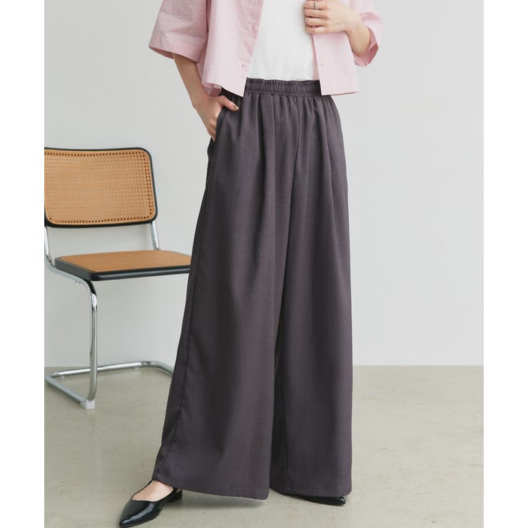 フロントタックイージーワイドパンツ | ad thie | 詳細画像26 