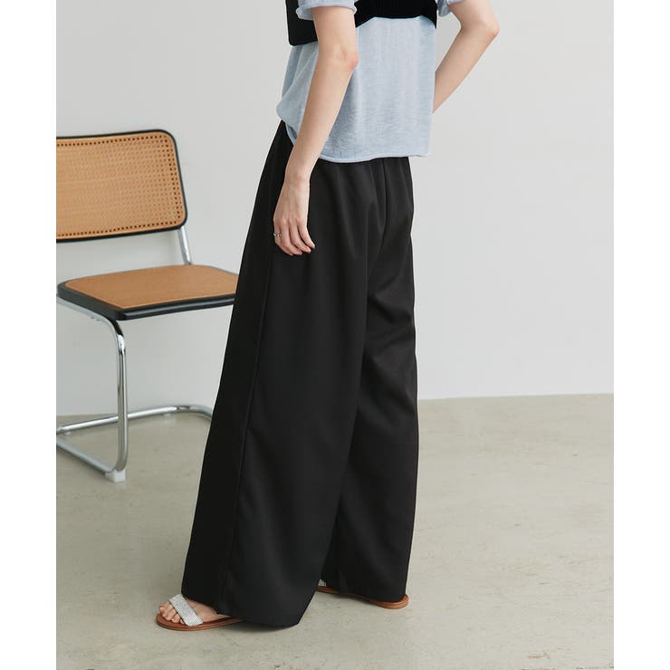 フロントタックイージーワイドパンツ | ad thie | 詳細画像5 