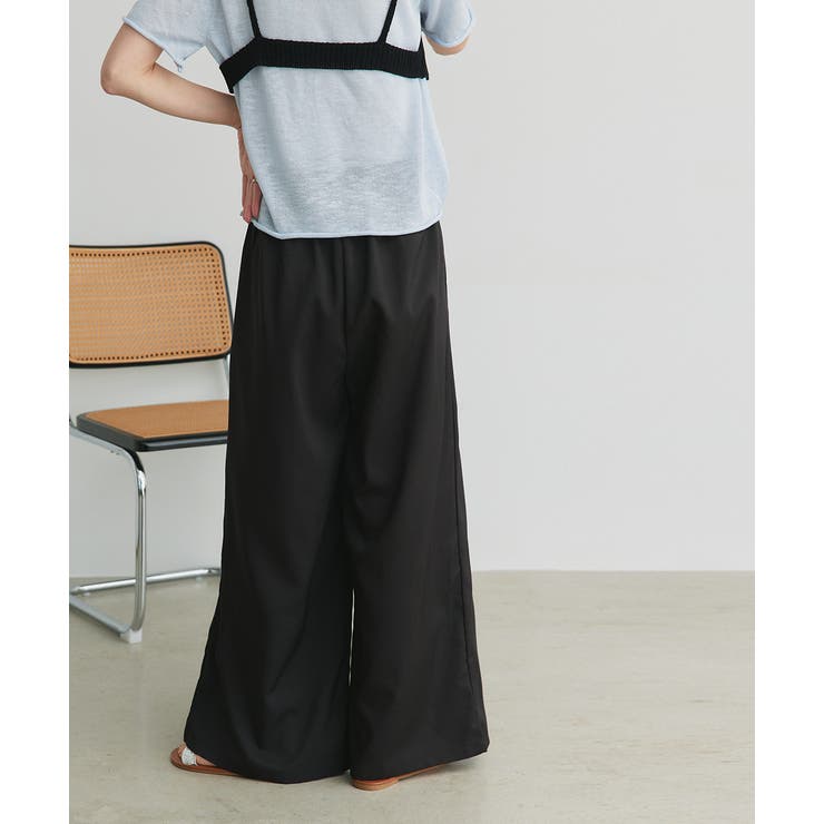 フロントタックイージーワイドパンツ | ad thie | 詳細画像6 