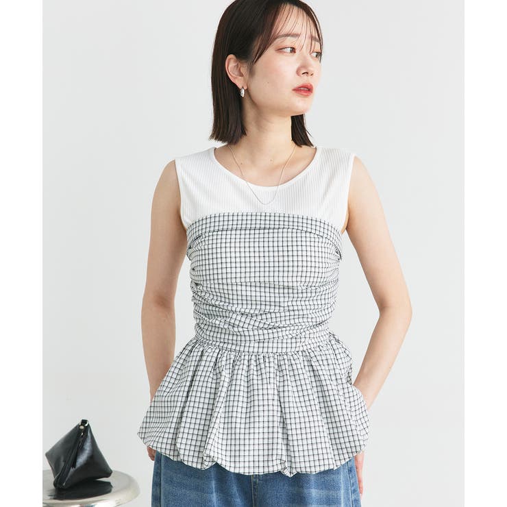 前後2wayリブタンクトップ | ad thie | 詳細画像11 