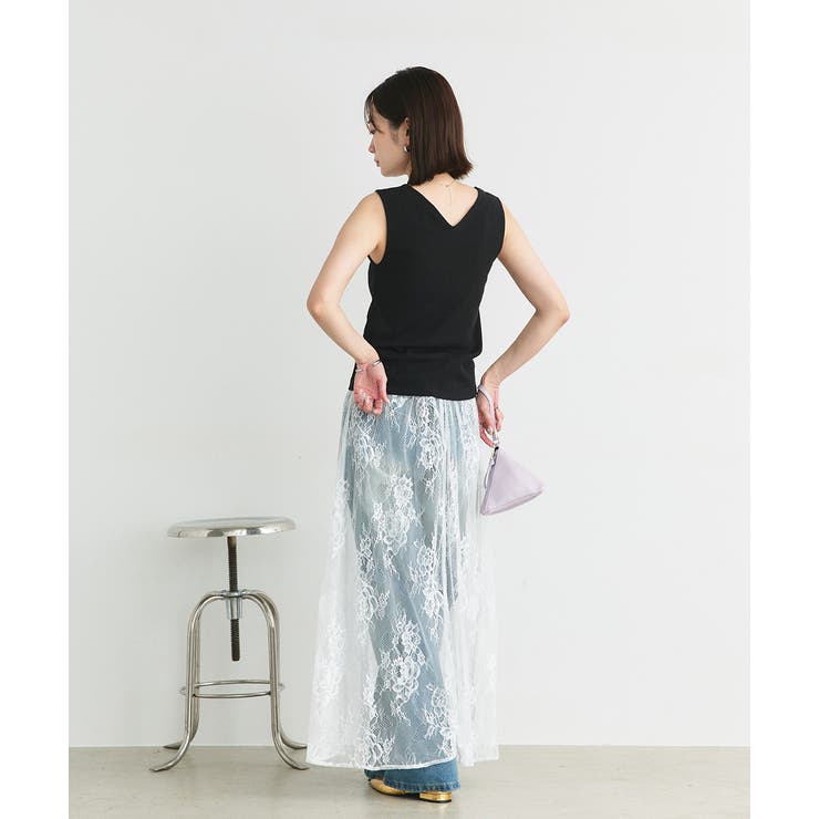 前後2wayリブタンクトップ | ad thie | 詳細画像13 