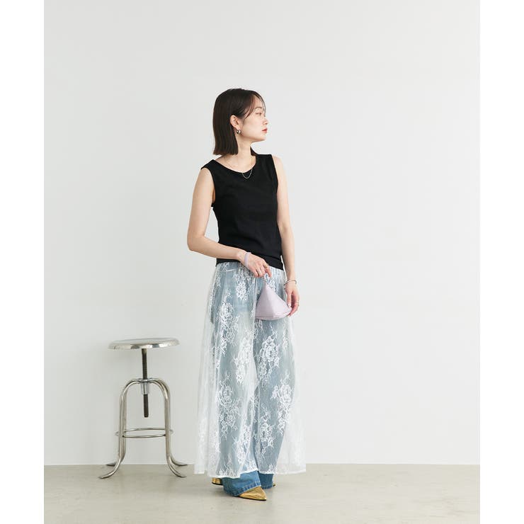 前後2wayリブタンクトップ | ad thie | 詳細画像14 