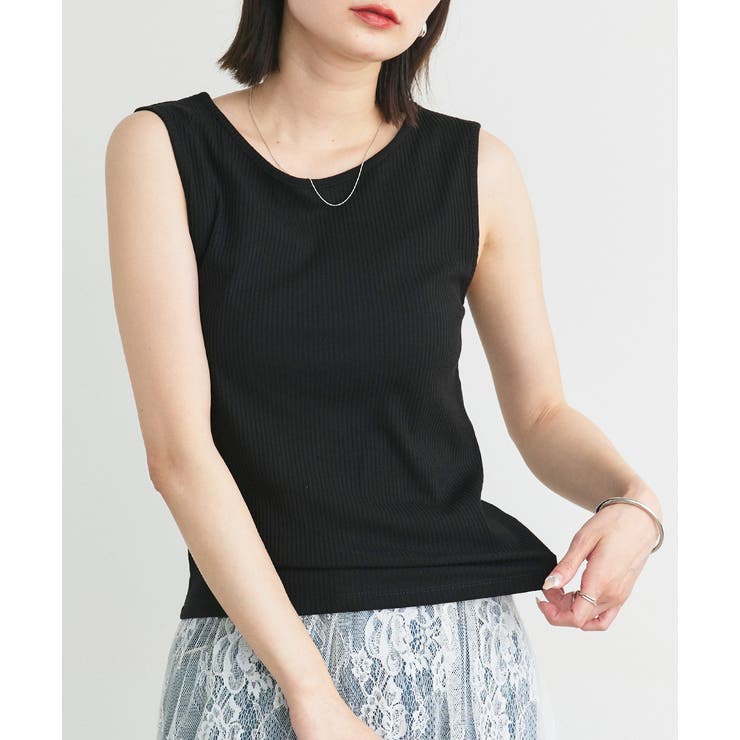 前後2wayリブタンクトップ | ad thie | 詳細画像15 