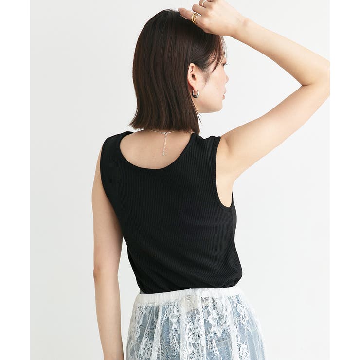 前後2wayリブタンクトップ | ad thie | 詳細画像20 