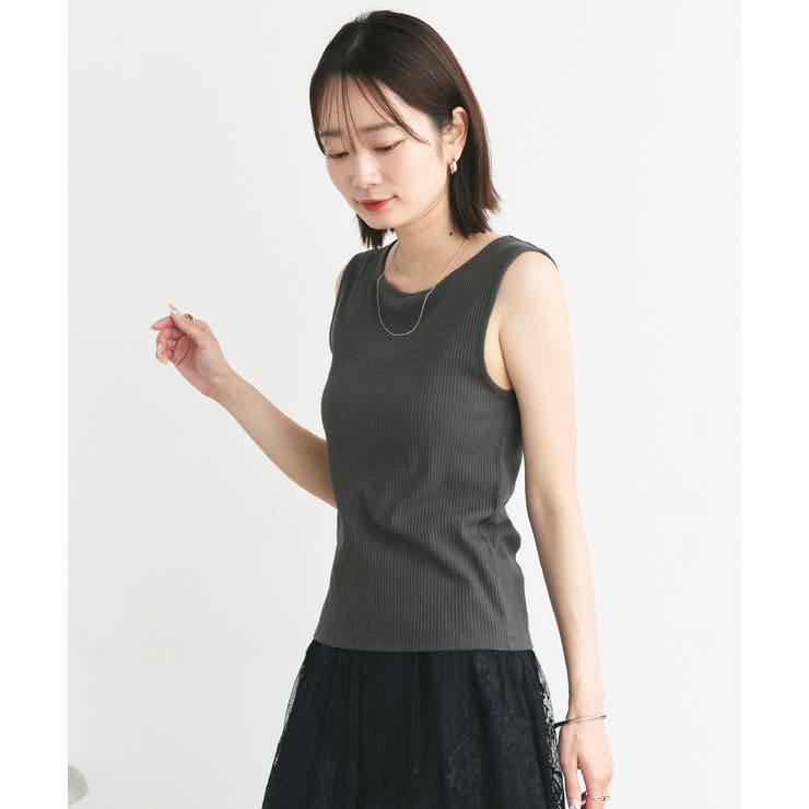 前後2wayリブタンクトップ | ad thie | 詳細画像33 