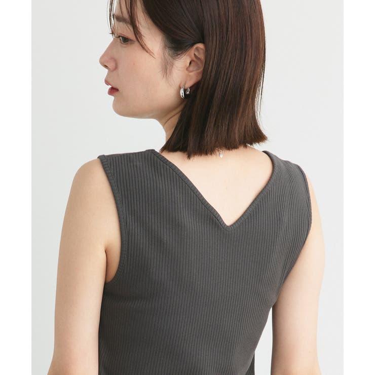 前後2wayリブタンクトップ | ad thie | 詳細画像34 