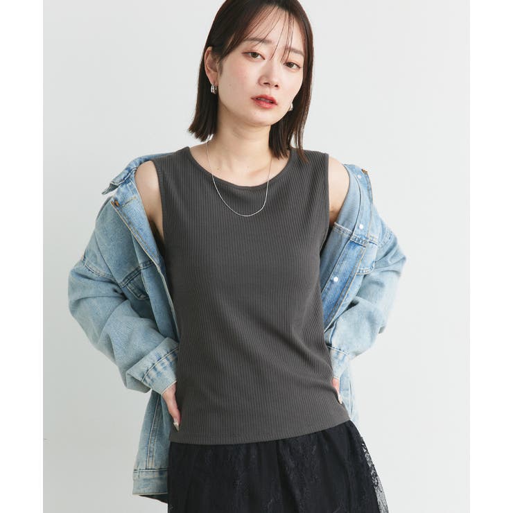 前後2wayリブタンクトップ | ad thie | 詳細画像37 