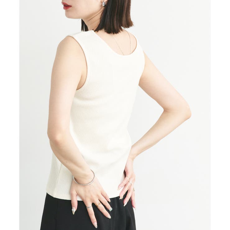 前後2wayリブタンクトップ | ad thie | 詳細画像42 