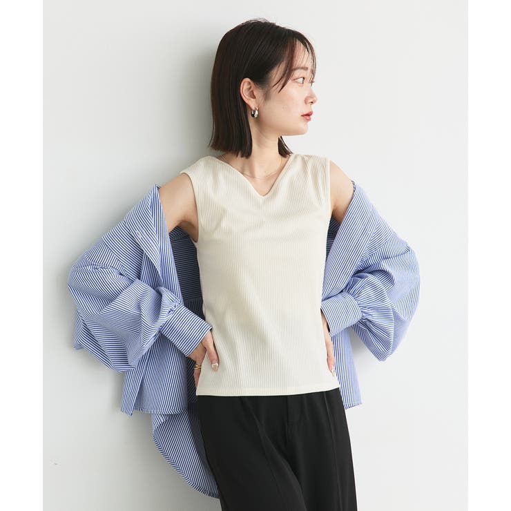 前後2wayリブタンクトップ | ad thie | 詳細画像47 