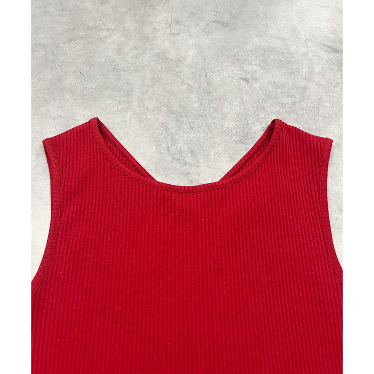 前後2wayリブタンクトップ | ad thie | 詳細画像50 