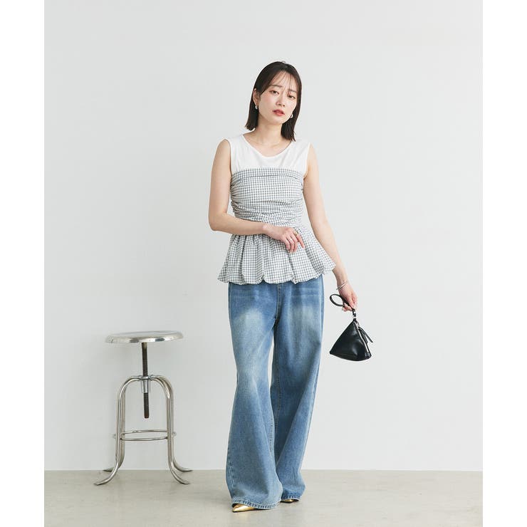 前後2wayリブタンクトップ | ad thie | 詳細画像9 