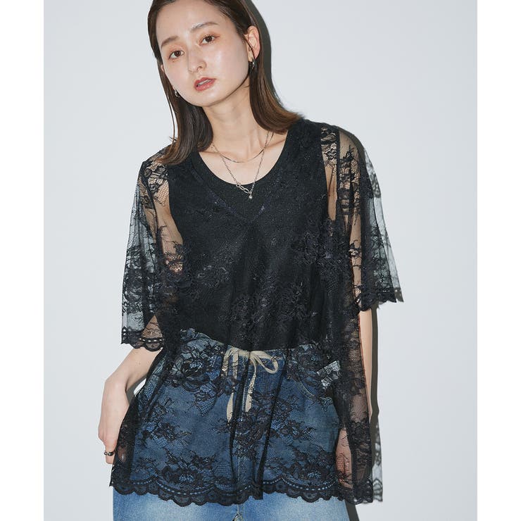 ラメテレコリブタンクトップ | ad thie | 詳細画像12 