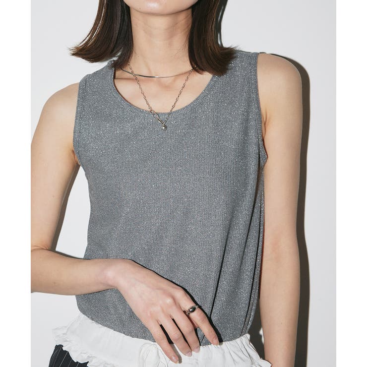 ラメテレコリブタンクトップ | ad thie | 詳細画像22 