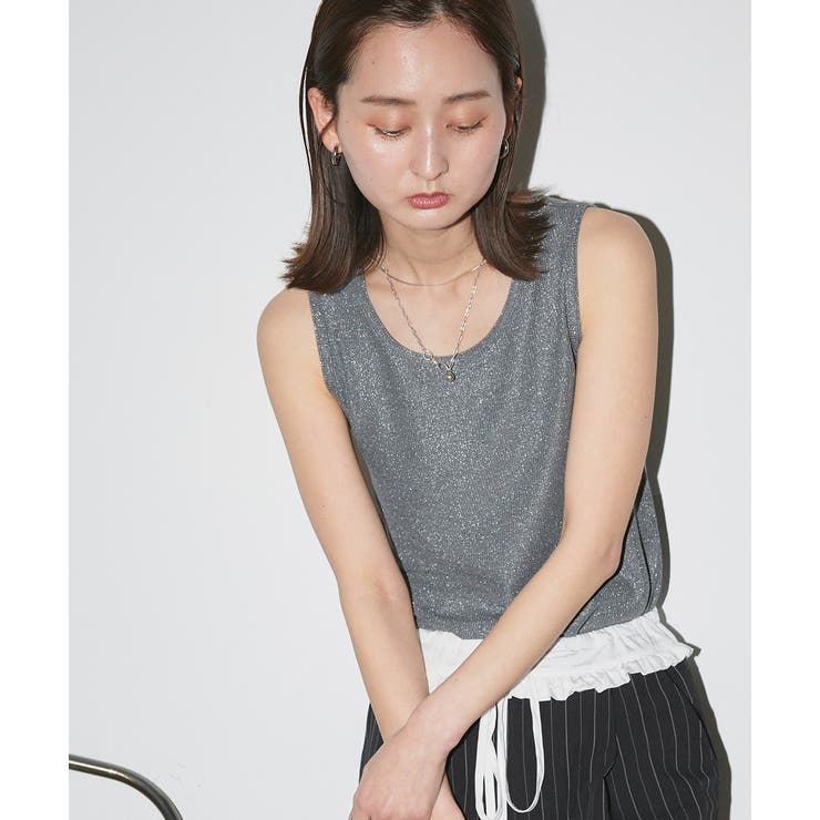 ラメテレコリブタンクトップ | ad thie | 詳細画像23 