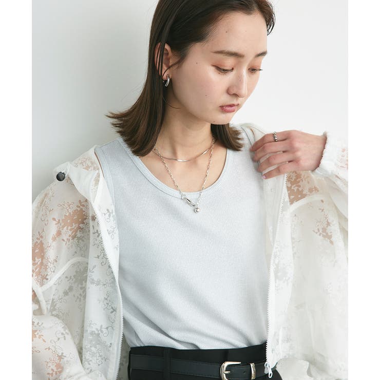 ラメテレコリブタンクトップ | ad thie | 詳細画像33 