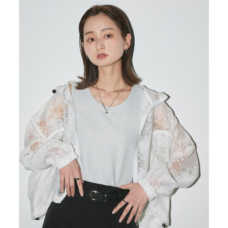 ラメテレコリブタンクトップ | ad thie | 詳細画像36 