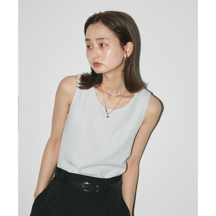 ラメテレコリブタンクトップ | ad thie | 詳細画像37 