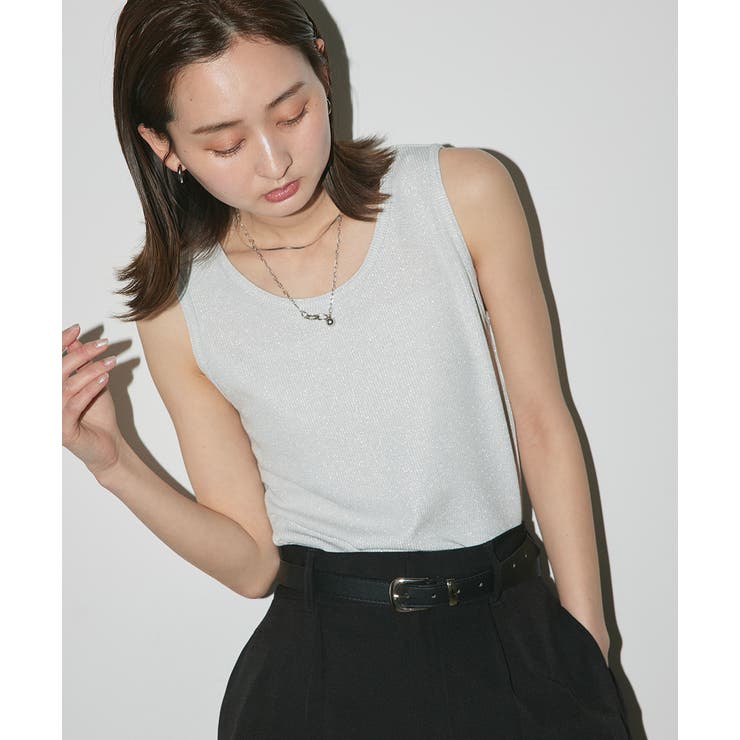 ラメテレコリブタンクトップ | ad thie | 詳細画像38 