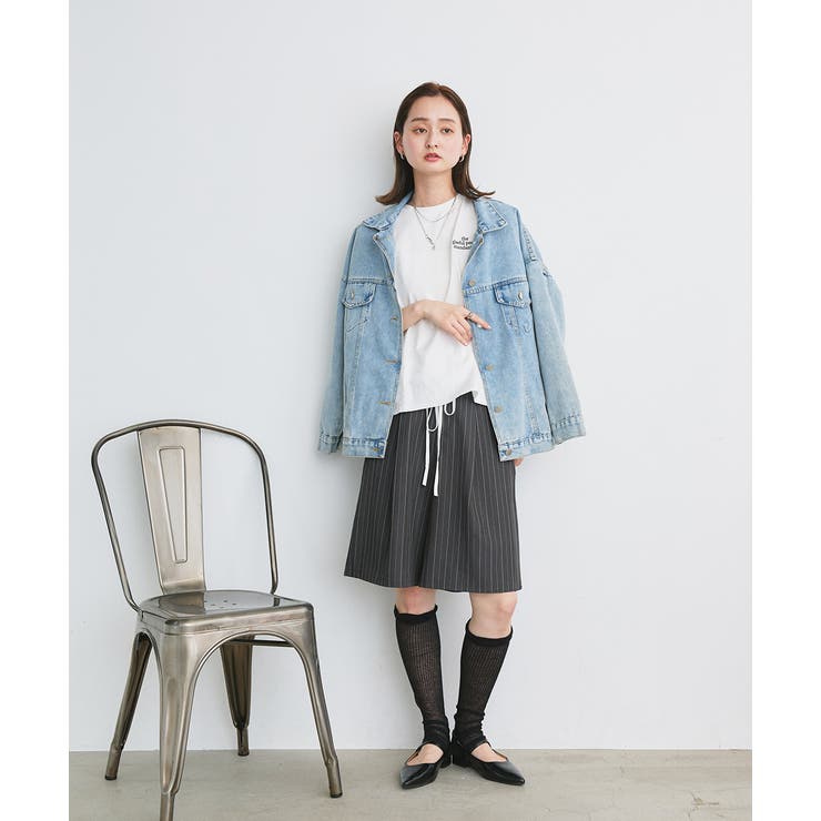 ワンポイントロゴ刺繍タンクトップ | ad thie | 詳細画像12 