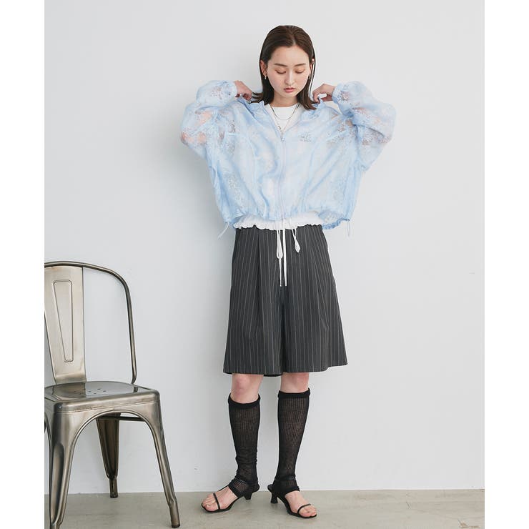 ワンポイントロゴ刺繍タンクトップ | ad thie | 詳細画像16 