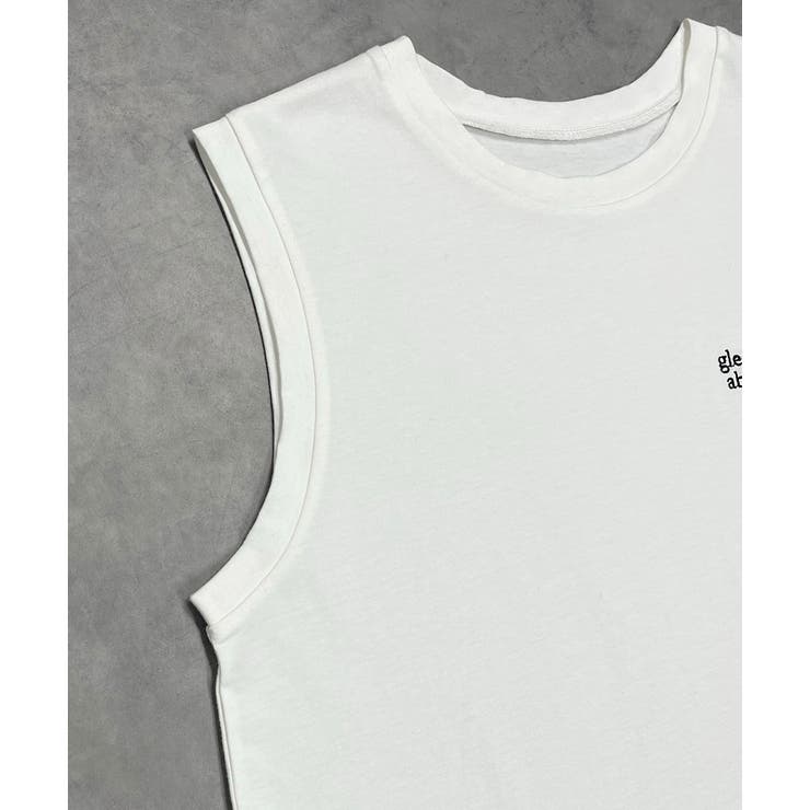 ワンポイントロゴ刺繍タンクトップ | ad thie | 詳細画像37 