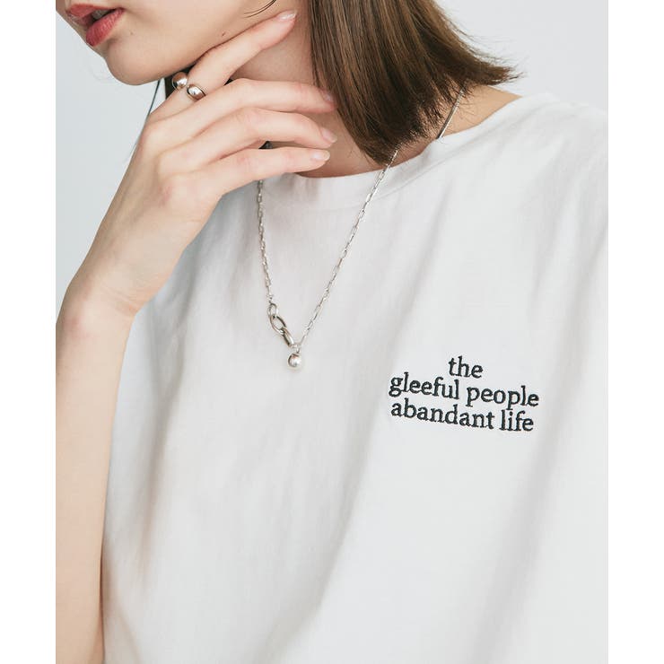 ワンポイントロゴ刺繍タンクトップ | ad thie | 詳細画像7 