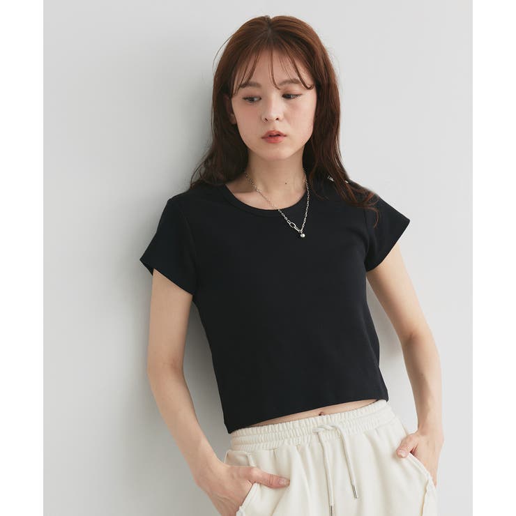 リンガーデザイン フライスコンパクトTシャツ | ad thie | 詳細画像19 