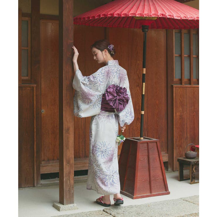 3点セット 花火柄セパレート2WAY浴衣セット | ad thie | 詳細画像11 